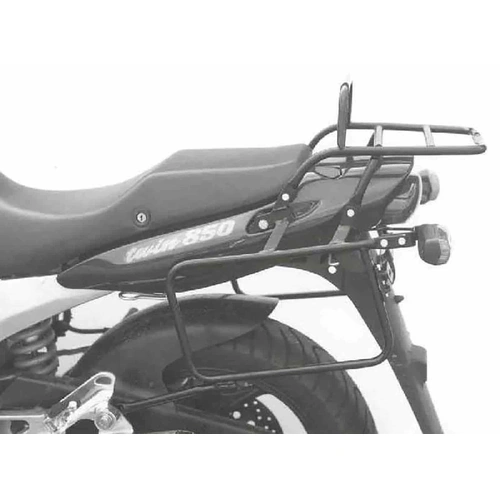 Complete carrier set (side case carrier and tubular luggage rack top case carrier) black for Yamaha TDM 850 (1996-2001)