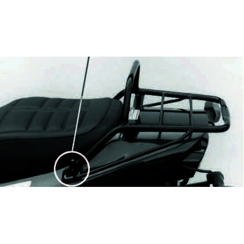 Tubular luggage rack Topcaseträger black for Yamaha XJ 600 S/N Diversion (1996-2003)