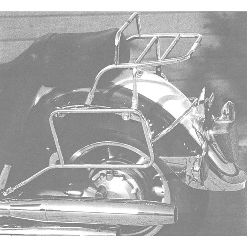COMPLETE CARRIER SET (SIDE- AND TOPCASE CARRIER) CHROME FOR YAMAHA XVZ 1300 ROYAL STAR (1983-1994)
