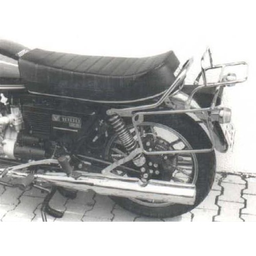COMPLETE CARRIER SET (SIDE- AND TOPCASE CARRIER) CHROME FOR MOTO GUZZI 850 T/T2/T3/T4 CALIFORNIA (1973-1983)