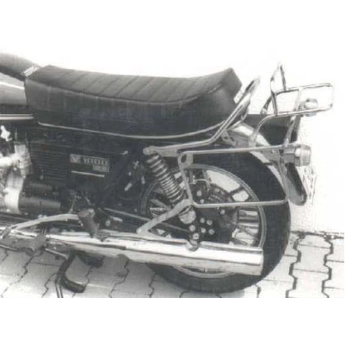 Complete carrier set (side case carrier and tubular luggage rack top case carrier) chrome for Moto Guzzi 850 T/T2/T3/T4 California (1973-1983)