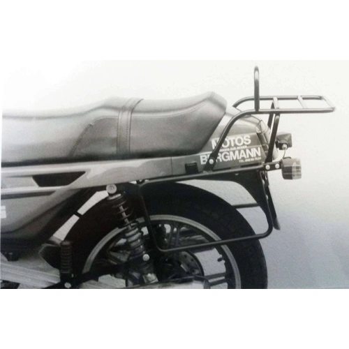 Complete carrier set (side case carrier and tubular luggage rack top case carrier) chrome for Moto Guzzi V 35/V 50 III/V 65 GT/V 75 (1982-1991)