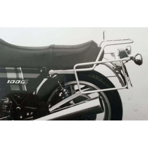 Complete carrier set (side case carrier and tubular luggage rack top case carrier) chrome for Moto Guzzi Le Mans 1000 S