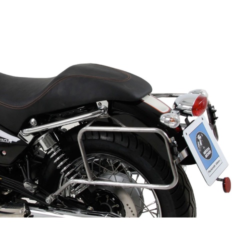 SIDECARRIER PERMANENT MOUNTED CHROME FOR MOTO GUZZI NEVADA 750 ANNIVERSARIO (2010-2011)