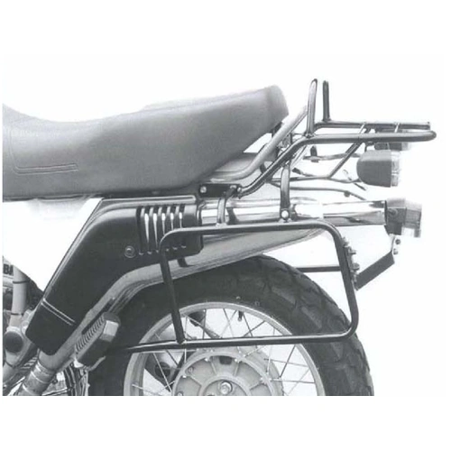 Complete carrier set (side case carrier and tubular luggage rack top case carrier) black for BMW R 65 G/S (1987-1992)/R 80 G/S (1980-1987)
