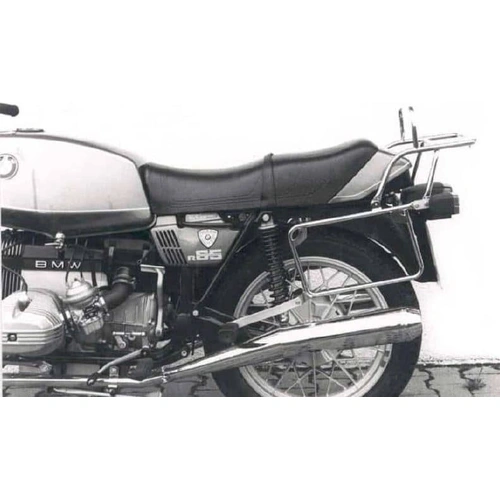 Complete carrier set (side case carrier and tubular luggage rack top case carrier) black for BMW R 45 (1978-1985)/R 65 (1978-1985) (2 suspension strut