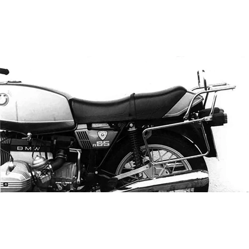 Complete carrier set (side case carrier and tubular luggage rack top case carrier) chrome for BMW R 45 (1978-1985)/R 65 (1978-1985) (2 suspension stru