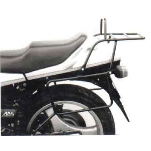 Complete carrier set (side case carrier and tubular luggage rack top case carrier) black for BMW K 100 RT/RS (1990-1992)