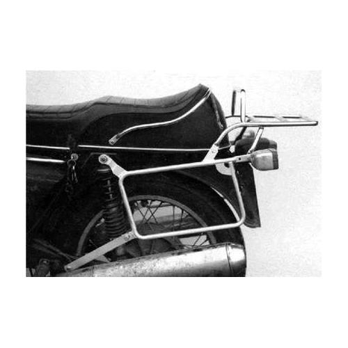 Complete carrier set (side case carrier and tubular luggage rack top case carrier) chrome for BMW R 60 (1973-1986)/75 (1973-1976)/90 (1973-1976)/6