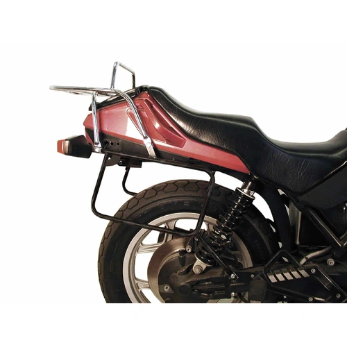 Complete carrier set (side case carrier and tubular luggage rack top case carrier) black for BMW K 75 S/RT (1990-1996)