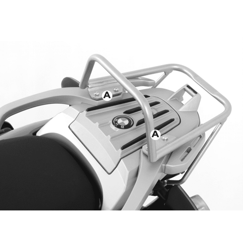Tubular luggage rack Topcaseträger silver for BMW F 650 GS Dakar (2004-2007)/F 650 GS/G 650 GS (2004-)