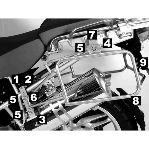 Side case carrier Lock-it black for BMW R 1200 GS Adventure (2006-2013)