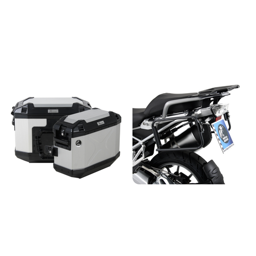 BMW R1200GS 2013 / ADVENTURE 2014 / R1250GS Silver Hard Luggage Package Deal