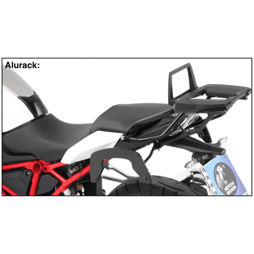 Alurack top case carrier black for BMW R 1200 R (2015-2018)
