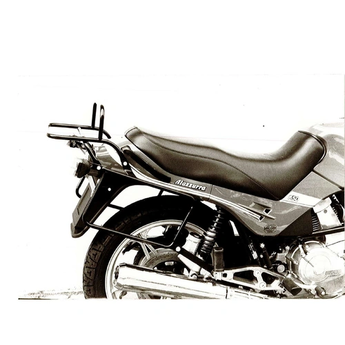 Complete carrier set (side case carrier and tubular luggage rack top case carrier) black for Cagiva Alazurra 350 / Alazurra 650