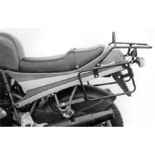 Complete carrier set (side case carrier and tubular luggage rack top case carrier) black for Ducati 750 Sport (1988-1989)