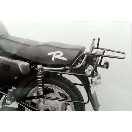 Complete carrier set (side case carrier and tubular luggage rack top case carrier) black for MZ 500 R Classic (1991-1992)
