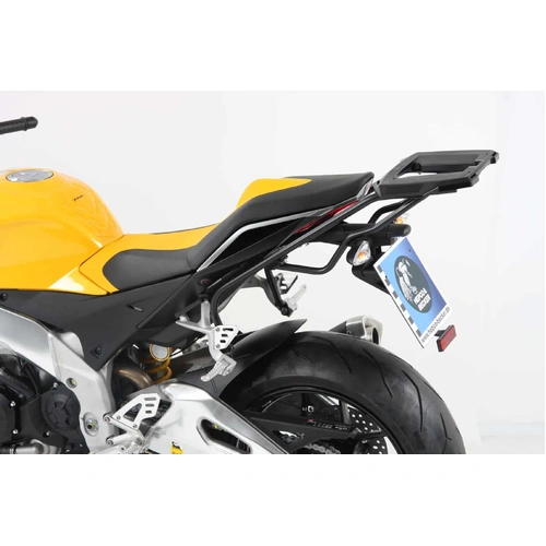 Alurack top case carrier black for Aprilia Tuono V4 R (2011-2014)/Tuono V4 1100 RR (2015-2020)