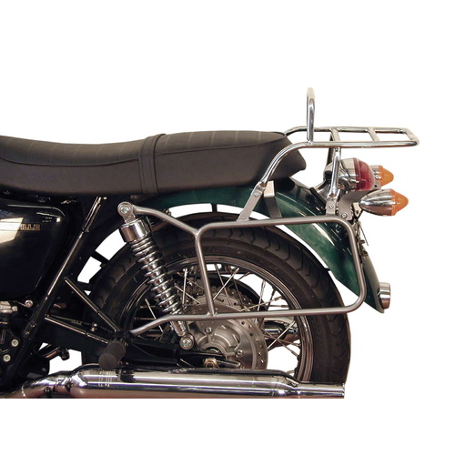 COMPLETE CARRIER SET (SIDE- AND TOPCASE CARRIER) CHROME FOR TRIUMPH BONNEVILLE/T 100/SE (2002-2016)