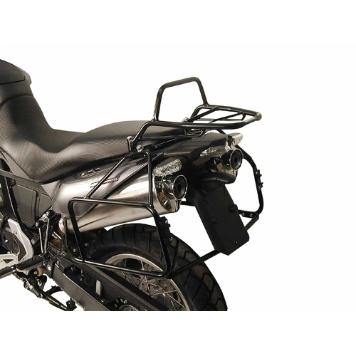 Tubular luggage rack Topcaseträger black for Aprilia Pegaso 650 Strada/Trail 650 (2005-2009)