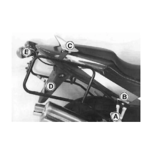 Side case carrier fixed black for Honda CBR 600 F (1999-2010)