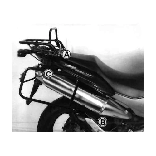 Tubular luggage rack Topcaseträger black for Honda CB 600 F Hornet (2003-2006)