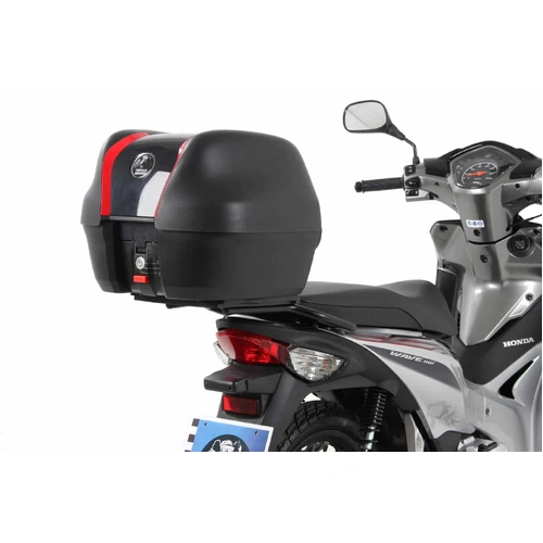 Journey Topcase 30 black incl. model-specific, black carrier in complete set for Honda Wave 110 i