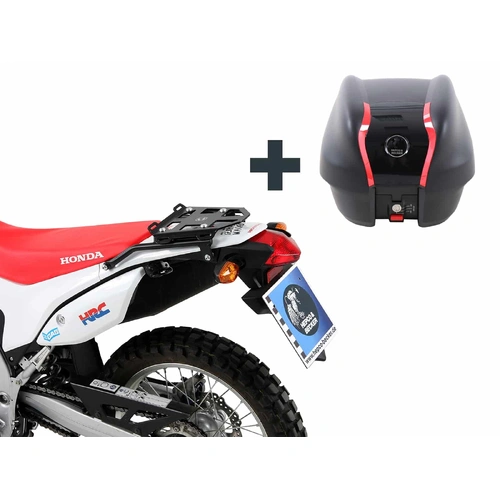 Topcase - Set Journey Topcase 30 and carrier for Honda CRF 250 L from 2012 / Rally (2017-2021)