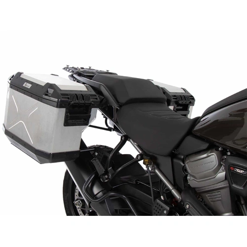 Case carrier set cutout black incl. Xplorer cutout silver Case set for Harley Davidson Pan America 1250 / Special / ST (2021-)