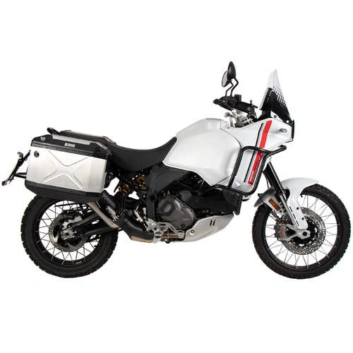 Case carrier set cutout black incl. Xplorer cutout silver Case set for Ducati Desert X (2022-)