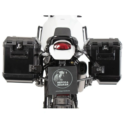 Suitcase carrier set cutout black incl. Xplorer cutout black Suitcase set for Ducati Desert X (2022-)
