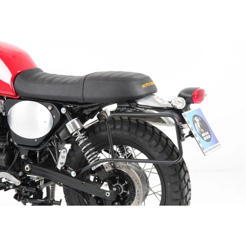 Side case carrier bolted on one side left chrome for Moto Guzzi V 7 II Scrambler/Stornello (2016)