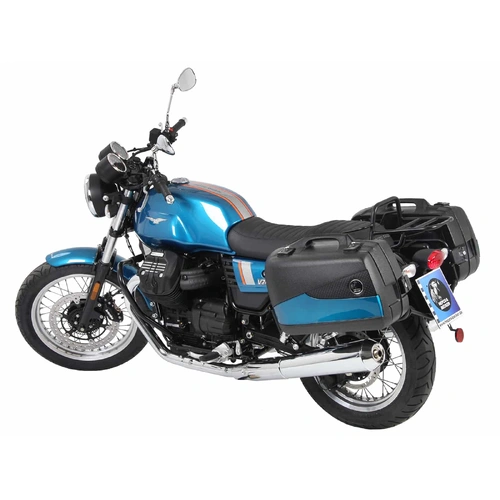 Side case carrier fixed black for Moto Guzzi V7 III (Stone, Special, Anniversario, Racer) (2017-2020)