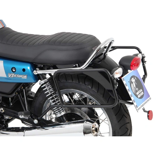 Side case carrier bolted chrome for Moto Guzzi V7 III (Stone, Special, Anniversario, Racer) (2017-2020)