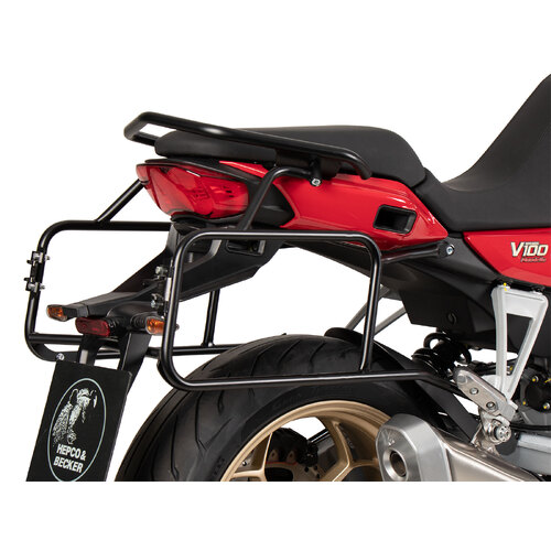 SIDECARRIER PERMANENT MOUNTED BLACK FOR MOTO GUZZI V100 MANDELLO / S (2022-)SIDECARRIER PERMANENT MOUNTED BLACK FOR MOTO GUZZI V100 MANDELLO / S (2022