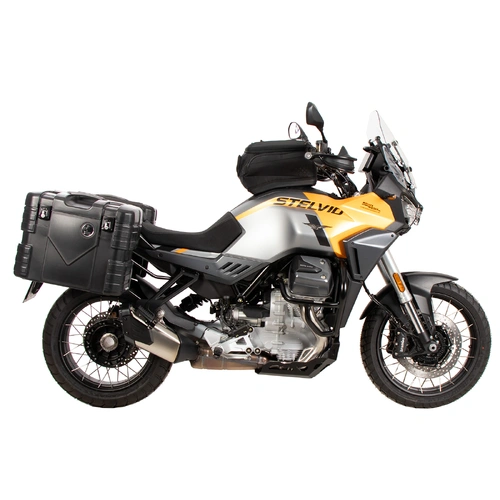 Side case carrier fixed black for Moto Guzzi Stelvio (2024-)