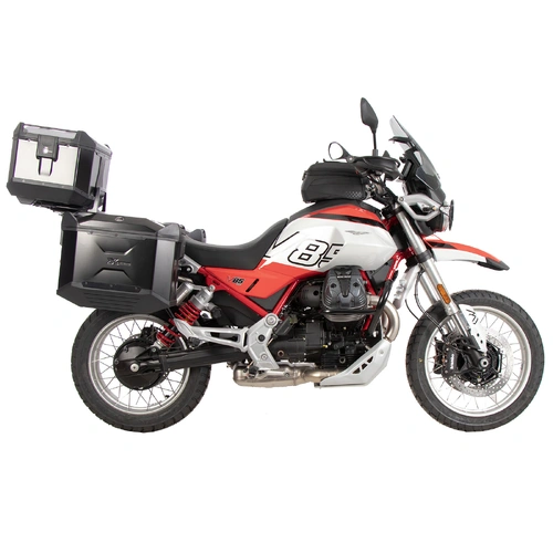 Side case carrier fixed black for Moto Guzzi V 85 TT / Strada / Travel (2024-)