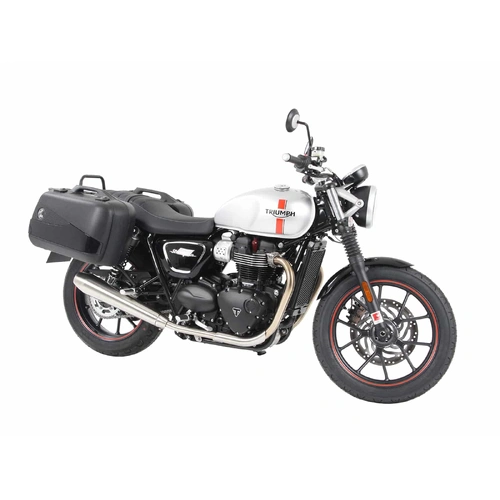 Side case carrier bolted chrome for Triumph Street Twin (2016-2022)