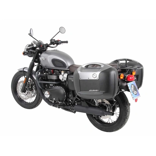Side case carrier, bolted chrome for Triumph Bonneville T 120/Black (2016-)