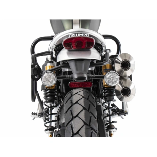Side pannier rack bolted on one side left black for Triumph Scrambler 1200 XE (2019-2023)