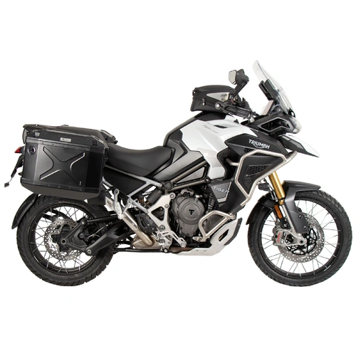 Side case carrier fixed black for Triumph Tiger 1200 Rally Pro / GT Pro / GT (2022-)
