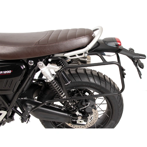 Sidecarrier one-sided left permanent mounted black for Triumph Scrambler 1200 X (2024-)