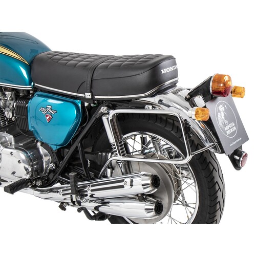 SIDECARRIER PERMANENT MOUNTED - CHROME FOR HONDA CB 750 FOUR K0-K6 (1970-1976)