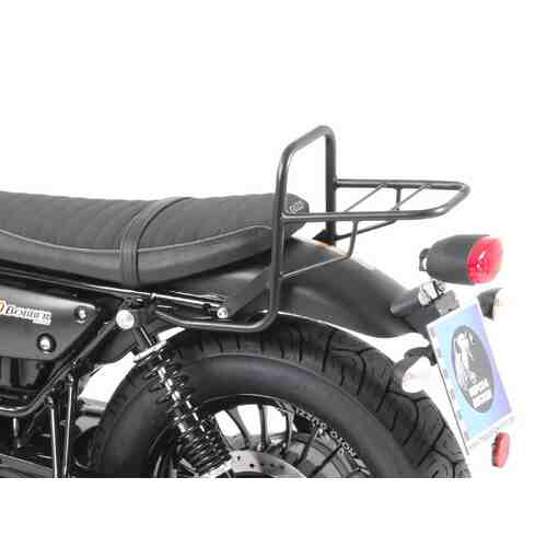 TOPCASE CARRIER TUBE-TYPE BLACK FOR MODEL WITH SHORT SEAT FOR MOTO GUZZI V 9 BOBBER (2016-2020)