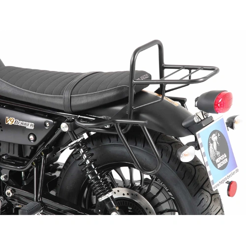 Tubular luggage rack Topcaseträger black for Moto Guzzi V 9 Bobber (short seat)(2016-2020)