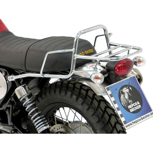 Tubular luggage rack Topcaseträger chrome for Moto Guzzi V 7 II Scrambler/Stornello (2016)
