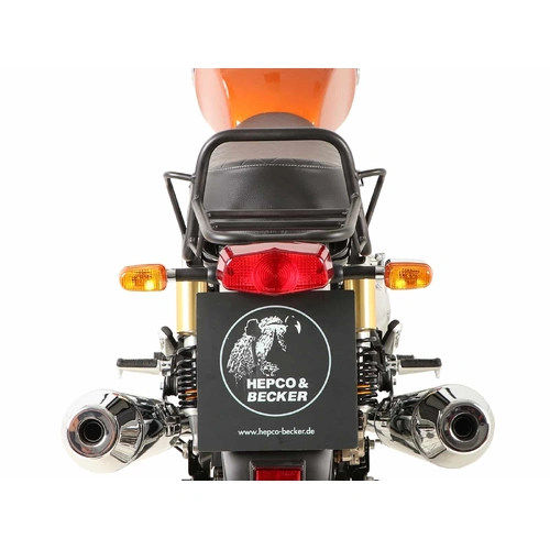 Tubular luggage rack Topcaseträger black for Royal Enfield Interceptor (2018-) / Continental 650 / GT 650 (2019-)
