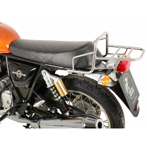 Chrome tubular luggage rack top case carrier for Royal Enfield Interceptor (2018-) / Continental 650 / GT 650 (2019-)