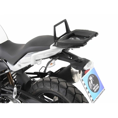 Alurack top case carrier black for combination with original luggage rack for BMW G 310 GS (2017-2025)