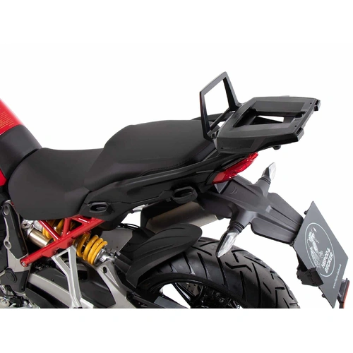 Alurack top case carrier black for combination with original rear rack for Ducati Multistrada V4 / S / Pikes Peak / Rally (2025-)
